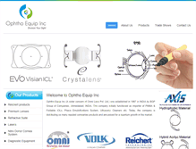 Tablet Screenshot of ophthoequip.com